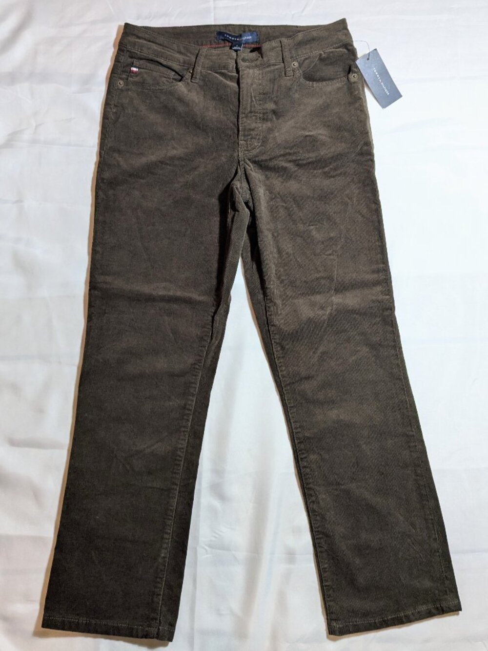 Women's Tommy Hilfiger Brown Corduroy Relaxed Fit Pants (NWT)